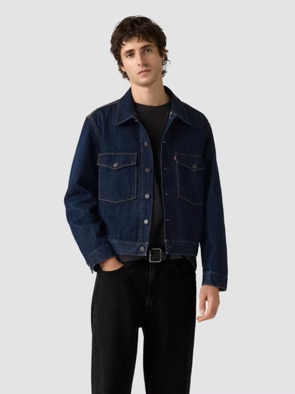 Men's Levi's Size Medium Relaxed Fit Trucker Jacket - Embarcadero Rinse